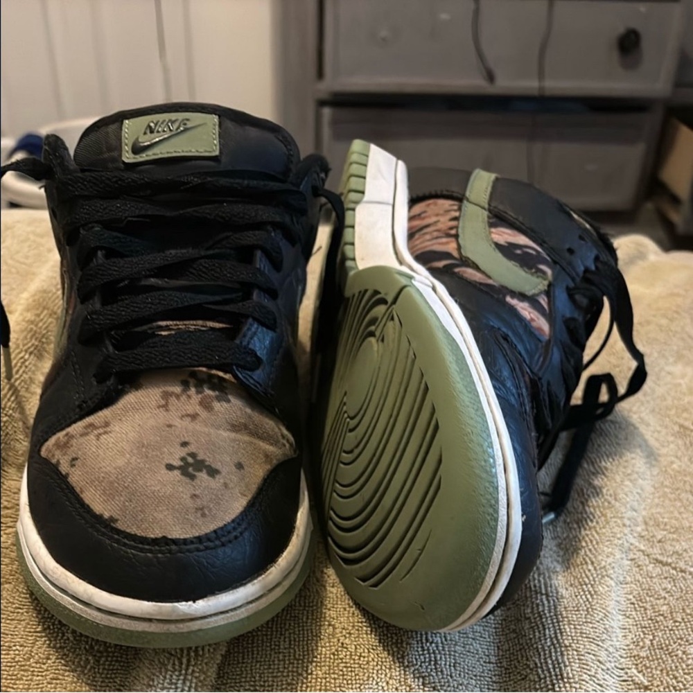 Camouflage and Green Sneakers - Picture 3 of 5